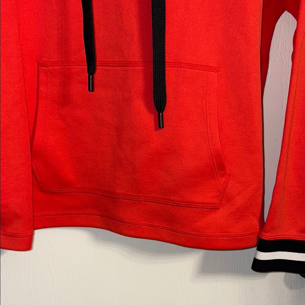 DKNY Orange Hoodie with Black and White Accents - Picture 6 of 10